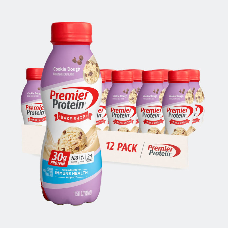 Premier Protein Shake 11.5oz (Pack of 12) - 30g Protein, 1g Sugar, 24 Vitamins & Minerals, Nutrients to Support Immune Health