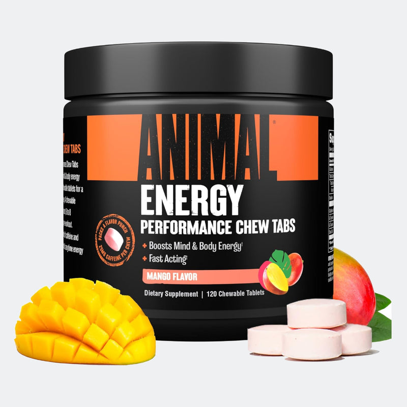 Universal Nutrition Animal Energy Performance Chew Tabs, 120 Chewable Tablets