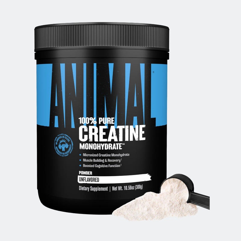 Universal Nutrition Animal 100% Pure Creatine Monohydrate Powder, Unflavoured, 300g