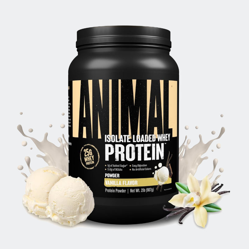 Universal Nutrition Animal Whey Isolate Protein Powder, 2lb