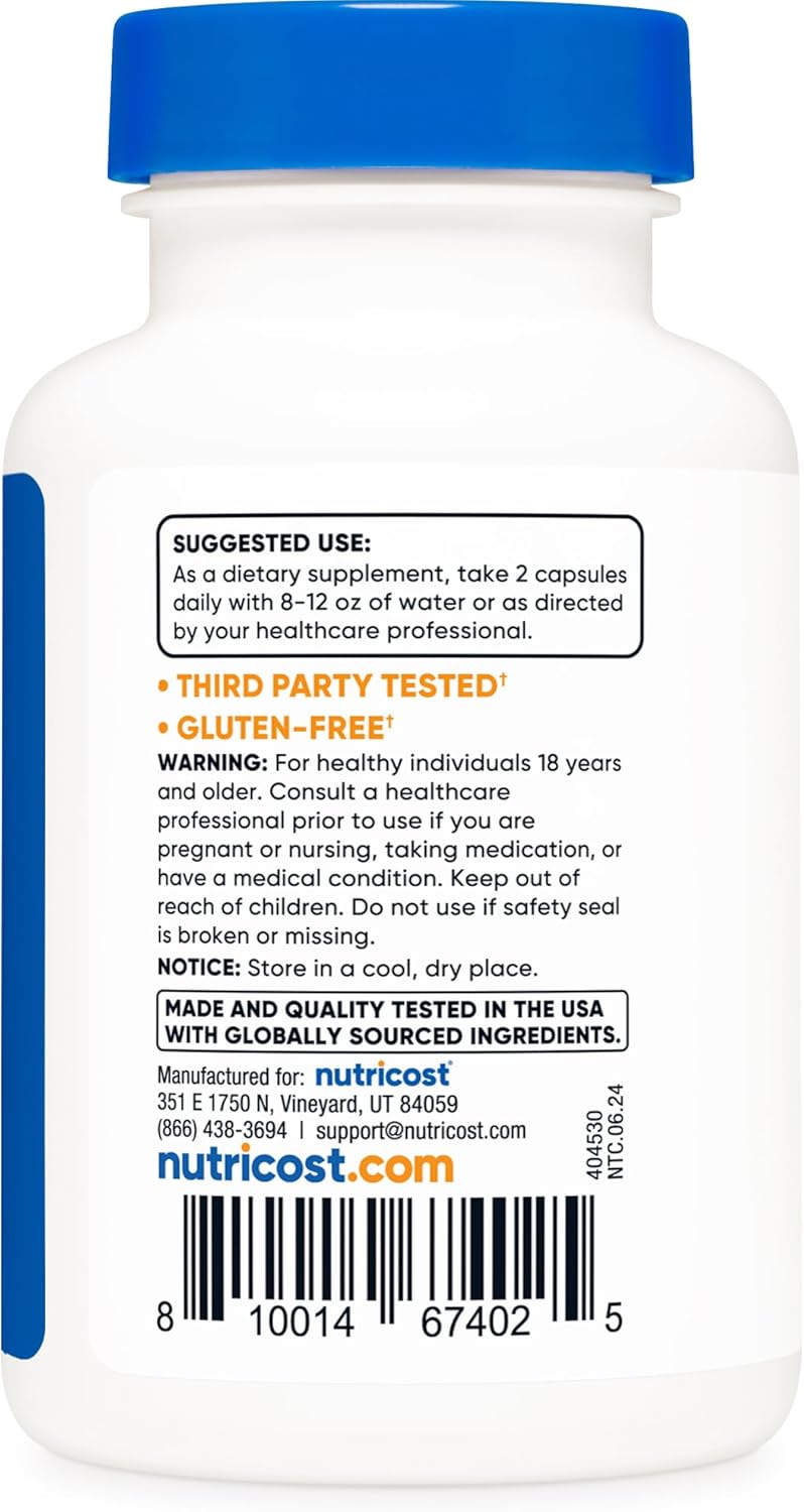Nutricost Artemisinin 200mg, 120 Vegetarian Capsules - Non-GMO, Gluten Free, 60 Servings