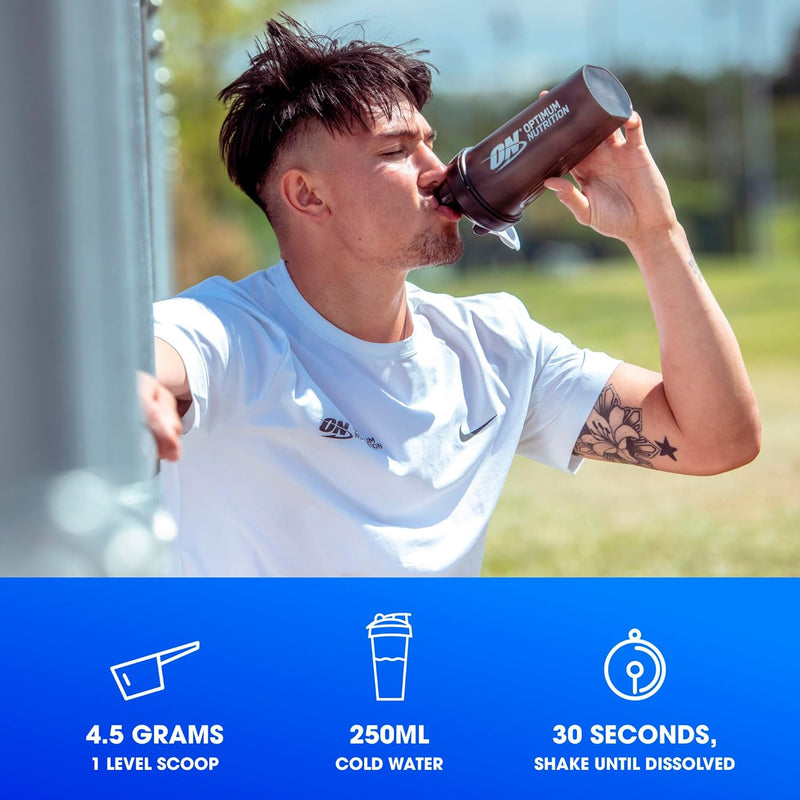 Optimum Nutrition Micronised Creatine Powder 247.5g - 3g creatine monohydrate per serving, muscle support for high intensity training