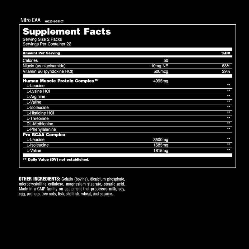 Universal Nutrition Animal Nitro EAA, 44 Packs