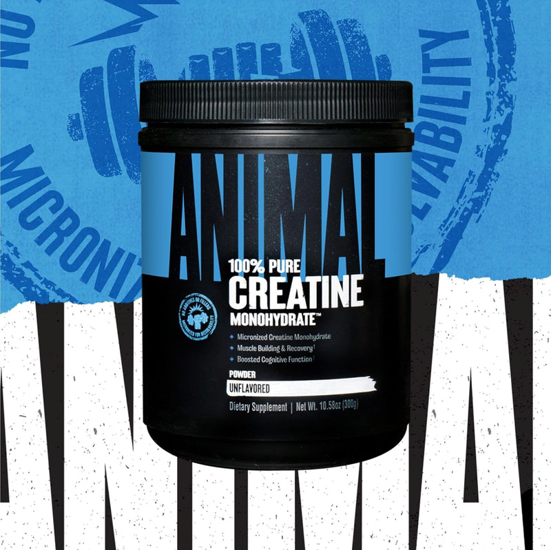Universal Nutrition Animal 100% Pure Creatine Monohydrate Powder, Unflavoured, 300g