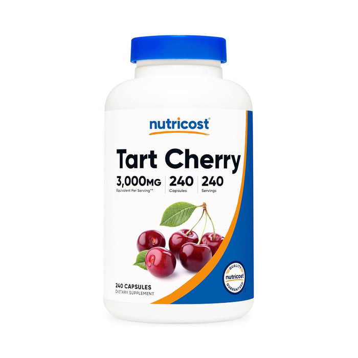 Nutricost Tart Cherry Extract 240 Vegetarian Capsules - Gluten Free, Non-GMO