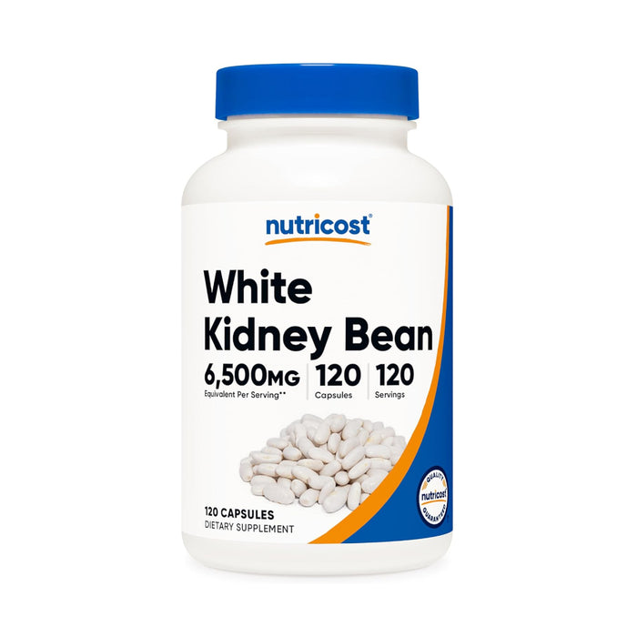 Nutricost White Kidney Bean 120 Capsules - Vegetarian Caps, Gluten Free and GMO Free
