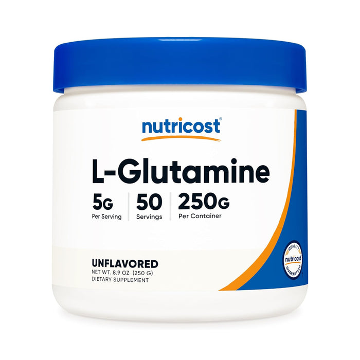 Nutricost L-Glutamine Powder 250g - 50 serving