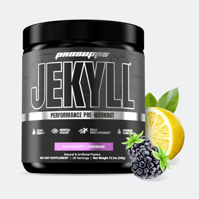 ProSupps Dr Jekyll Performance Pre Workout Powder 20 serving - Low-Stimulant Preworkout Supports Muscle Gain, Focus & Energy