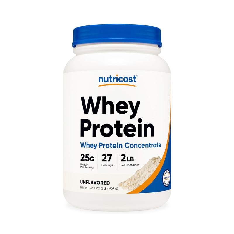Nutricost Whey Protein Concentrate 2lb - Gluten Free & Non-GMO