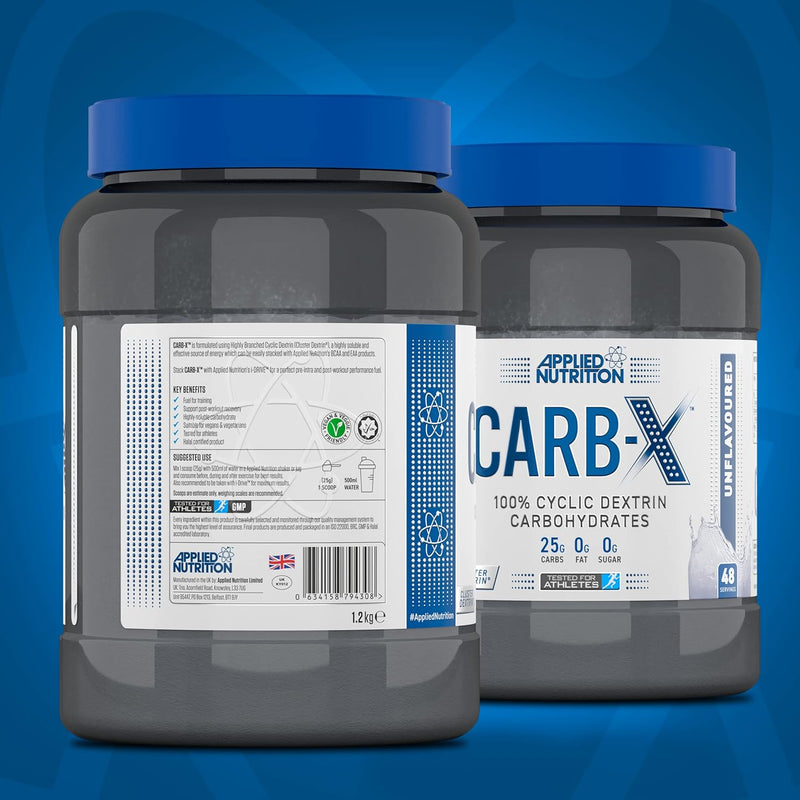 Applied Nutrition Carb X Highly Branched Cyclic Dextrin Carbohydrates, Orange Burst, 1.2kg, 48 Servings