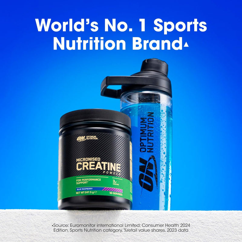 Optimum Nutrition Micronised Creatine Powder 247.5g - 3g creatine monohydrate per serving, muscle support for high intensity training