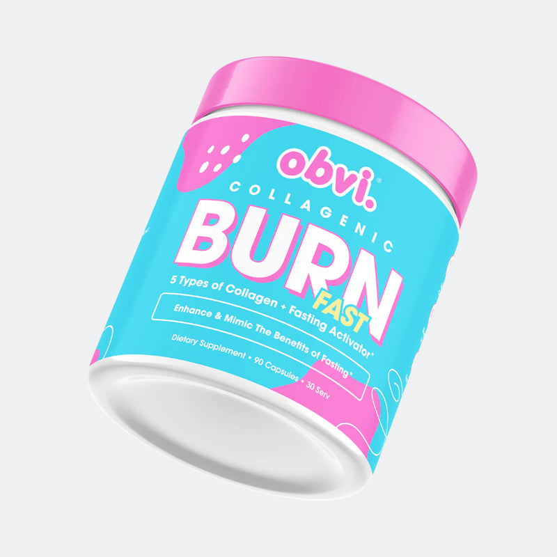 Obvi Collagenic Burn Fast Collagen Peptides Infused Fat Burner, 90 Capsules