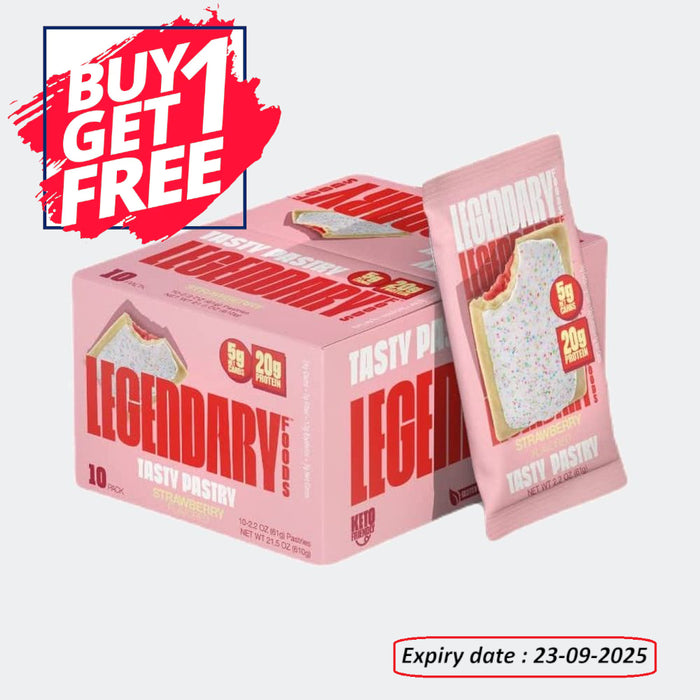Legendary Foods Tasty Pastry 61g, Keto Friendly, High Protein Snacks (Pack of 10)