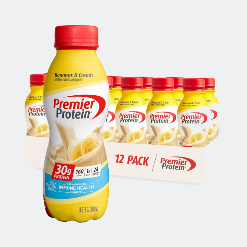 Premier Protein Shake 11.5oz (Pack of 12) - 30g Protein, 1g Sugar, 24 Vitamins & Minerals, Nutrients to Support Immune Health