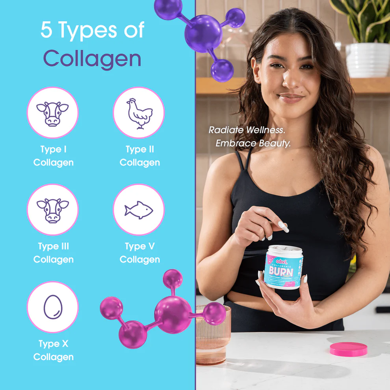 Obvi Collagenic Burn Fast Collagen Peptides Infused Fat Burner, 90 Capsules