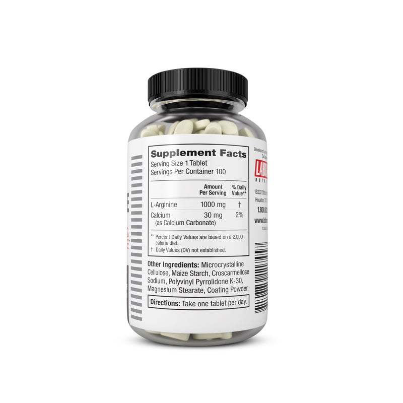 Labrada L-Arginine, 100 Veg Caps - Promotes Strength and Endurance