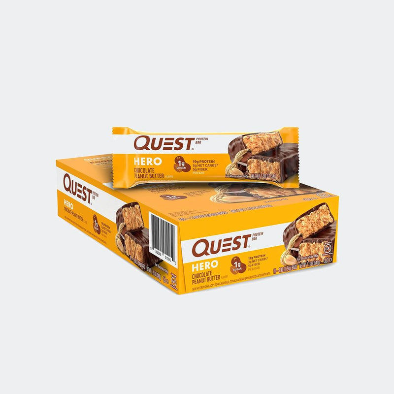 Quest Nutrition Hero Protein Bar (Pack of 12), Low Carb, Gluten Free