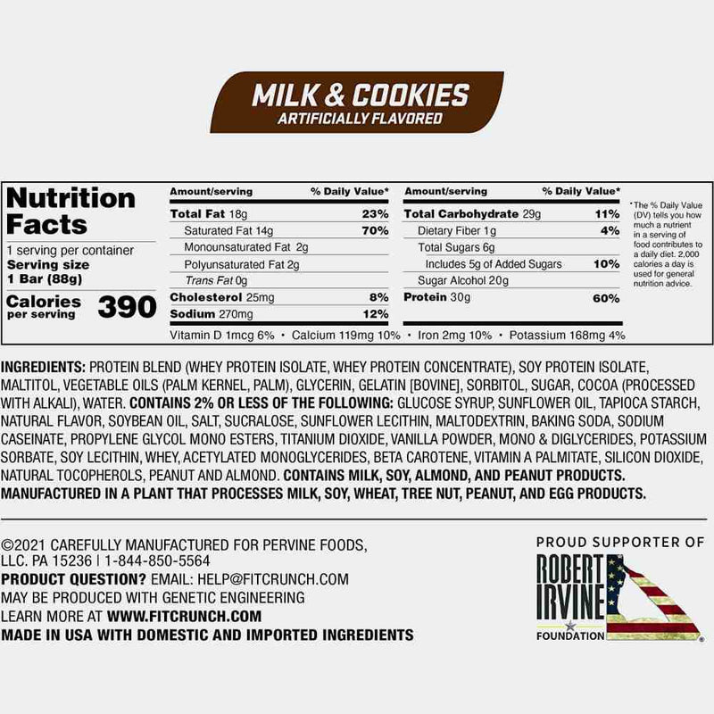 FitCrunch Whey Protein Baked Bar - Pack of 12