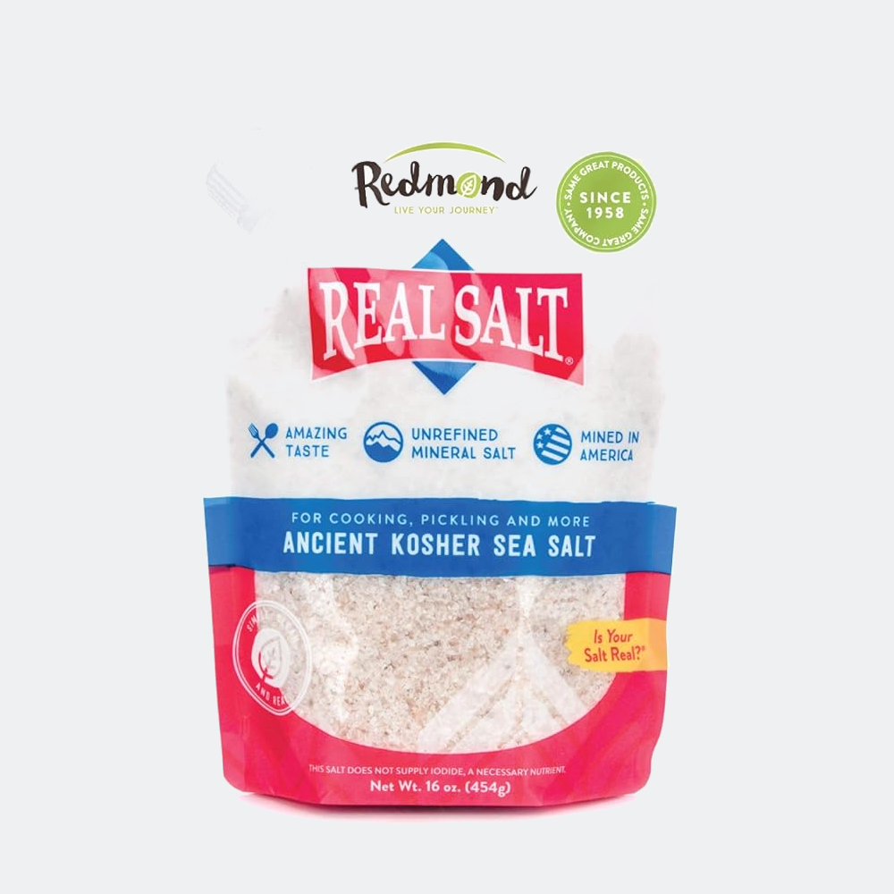 Redmond Real Salt - Ancient Kosher Sea Salt Pouch 16 Oz