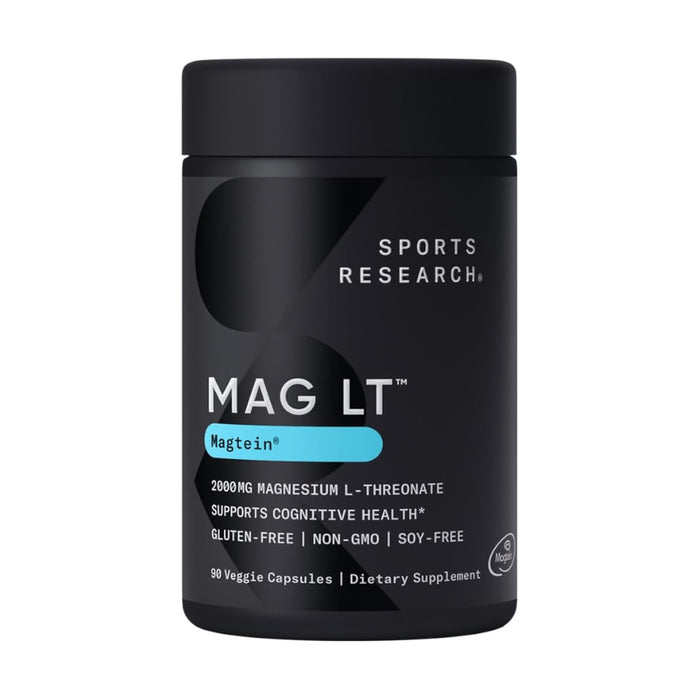 Sports Research Magnesium L-Threonate 2000mg, 90 veggie capsules