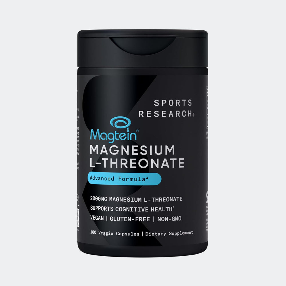 Sports Research Magnesium L-Threonate 2000mg - 180 Veggie Capsules