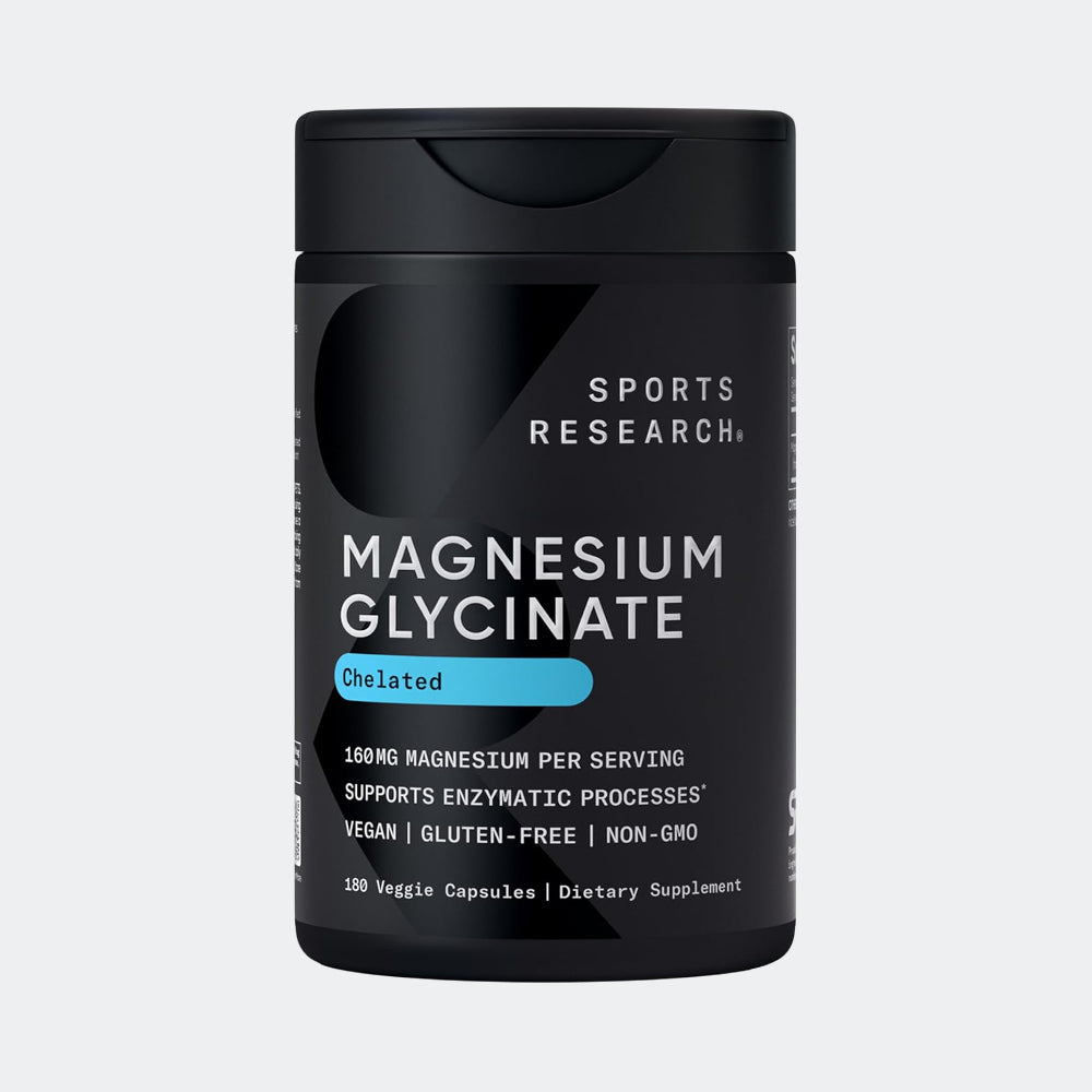 Sports Research Magnesium Glycinate 160mg Veggie Capsules