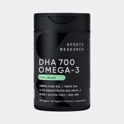Sports Research Vegan DHA 700mg from Algae Oil - 90 Veggie Softgels