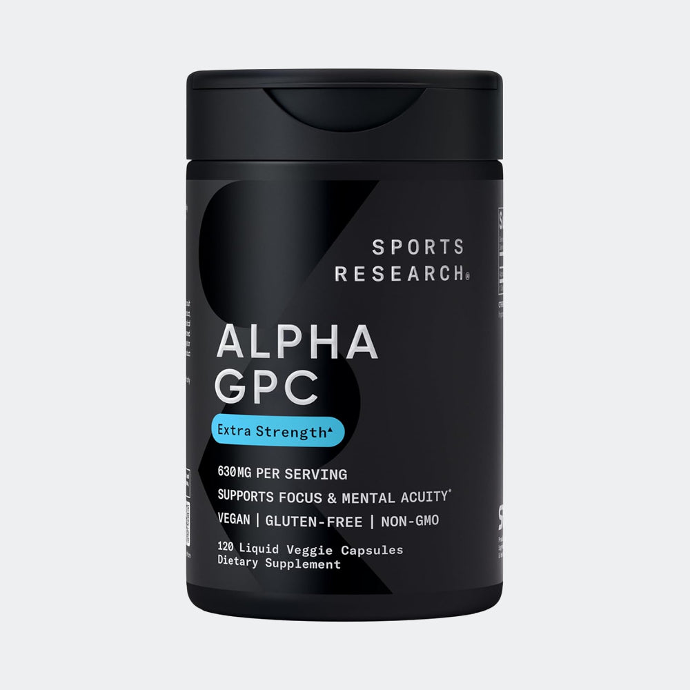 Sports Research Alpha GPC 630mg - Focus and Cognitive Support