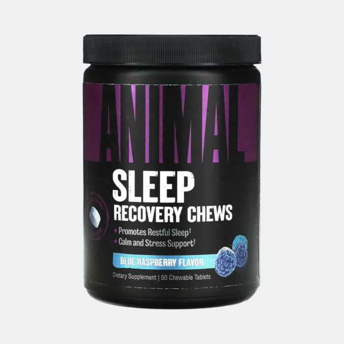 Universal Nutrition Animal, Sleep Recovery Chews, Blue Raspberry, 60 Chewable Tablets