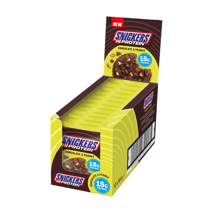 Snickers Protein Cookie Chocolate and Peanut 12 x 60g