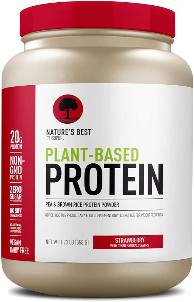 Isopure Protein Powder Plant Based 22 Servings, Gluten Free, Sugar Free