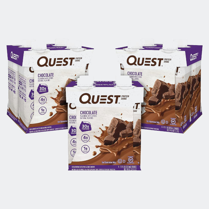 Quest Nutrition Protein Shake (Pack of 12), Low Carb, Gluten Free