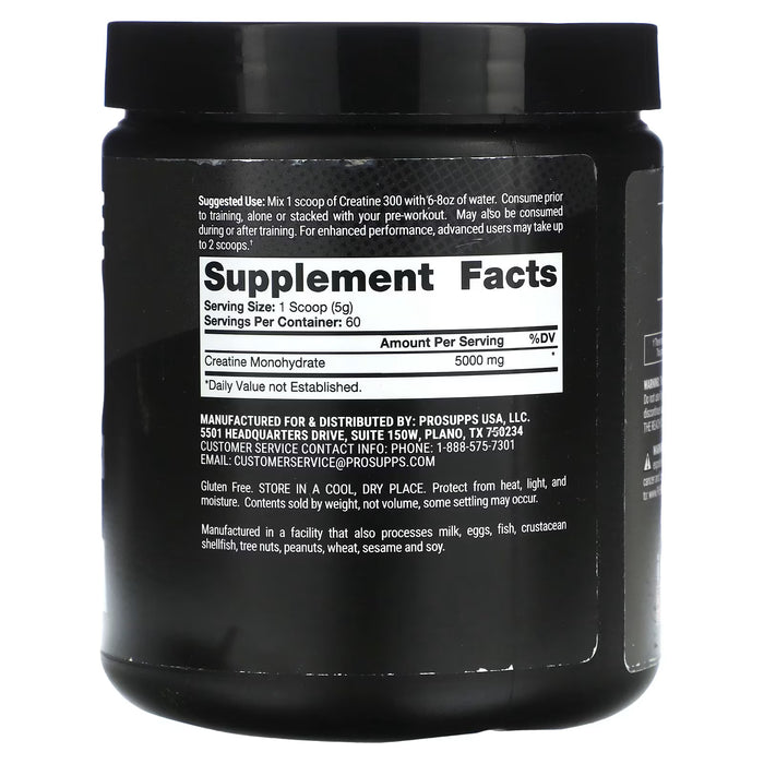 ProSupps Creatine Monohydrate Unflavored, 300gm
