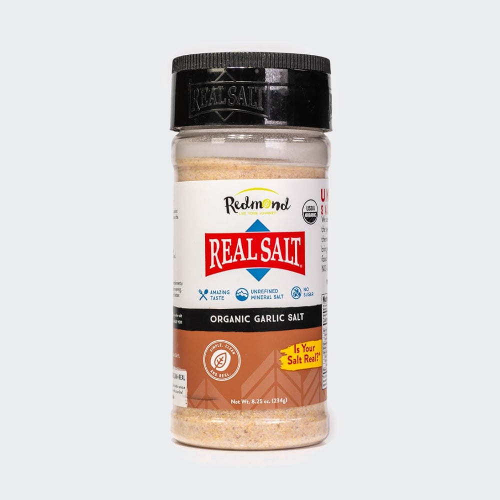Redmond Real Salt - Organic Garlic Salt Shaker 8.25 Oz