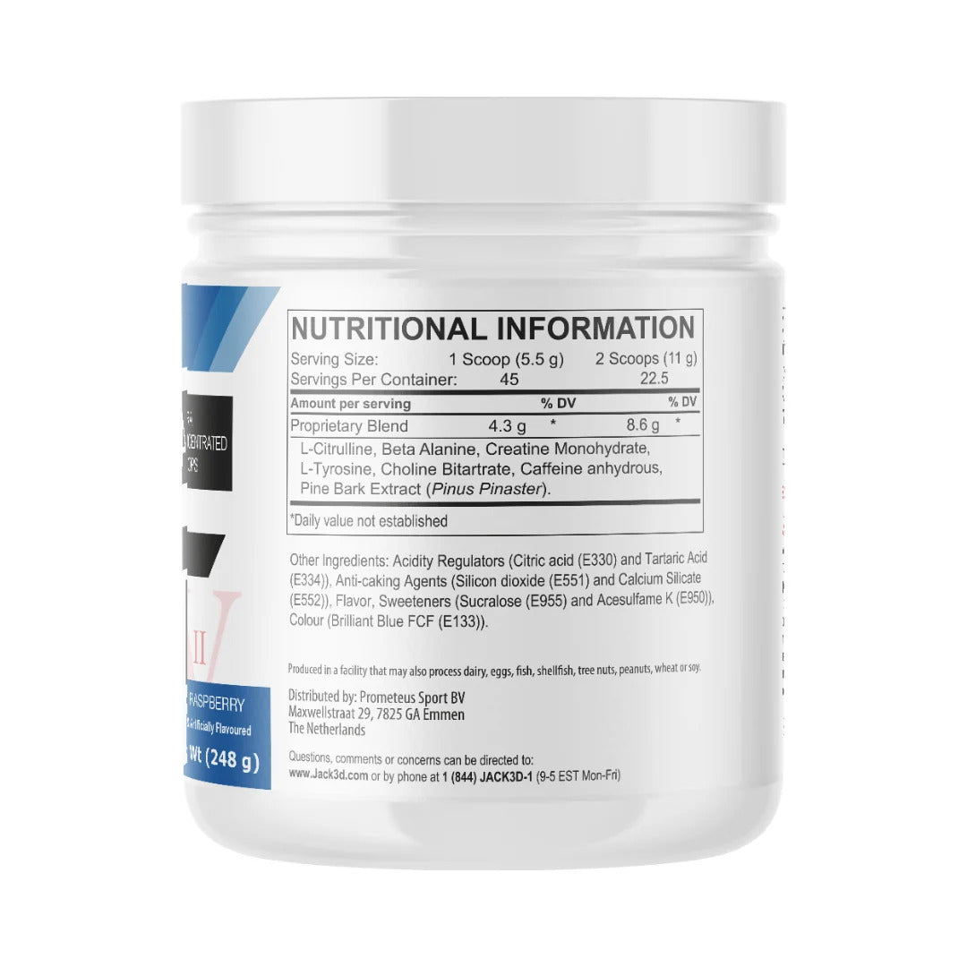 USP Labs Jack3d Advanced Pre-Workout 248g - 45 serving