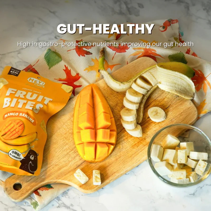 Hey! Chips Freeze-Dried Mango Banana Fruit Bites 20g