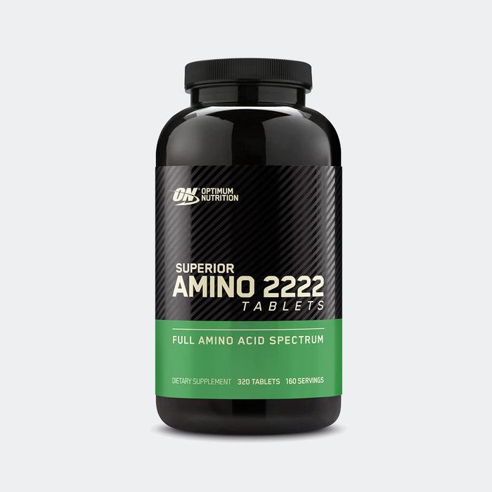 Optimum Nutrition Superior Amino 2222 Tablets, Complete Essential Amino Acids, EAAs