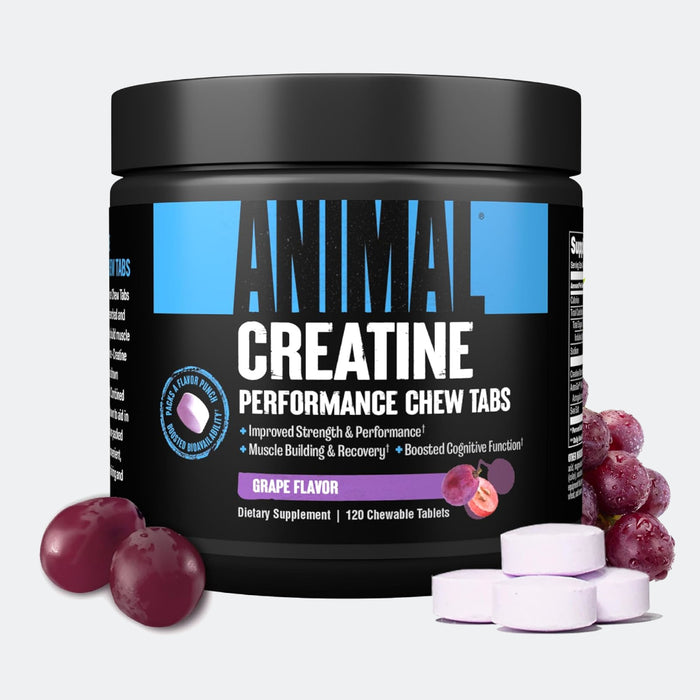 Universal Nutrition Animal Creatine Performance Chews Tablets, 120 Count