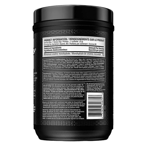 MuscleTech Platinum 100% Creatine, Unflavoured