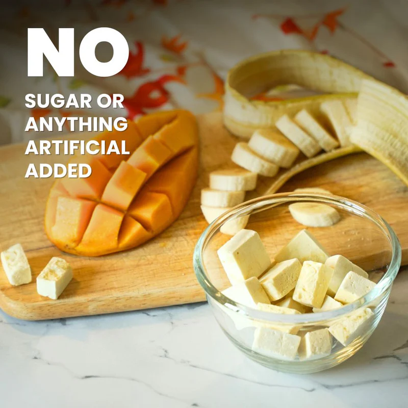 Hey! Chips Freeze-Dried Mango Banana Fruit Bites 20g