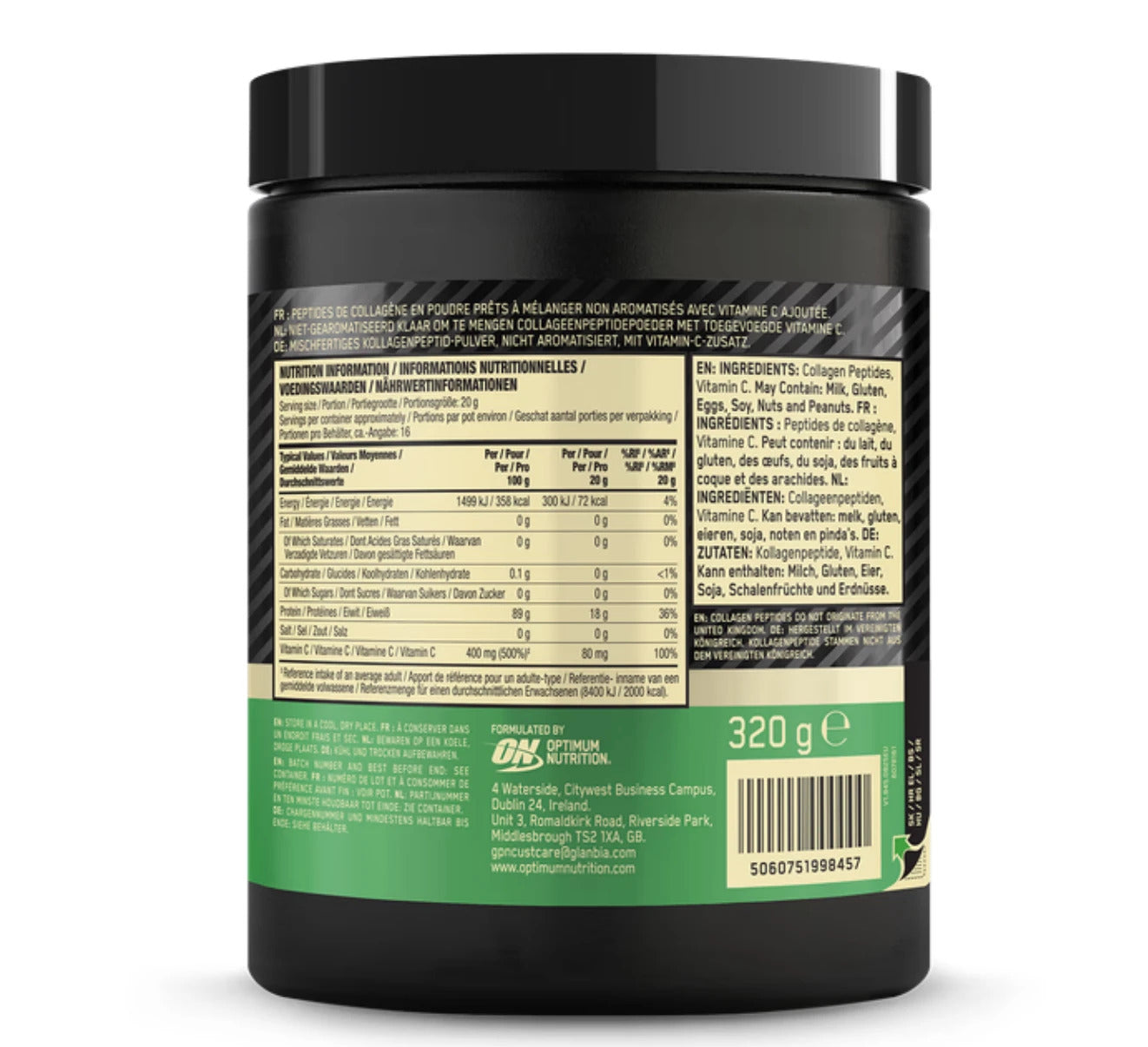 Optimum Nutrition Collagen Peptides 320g - Unflavoured