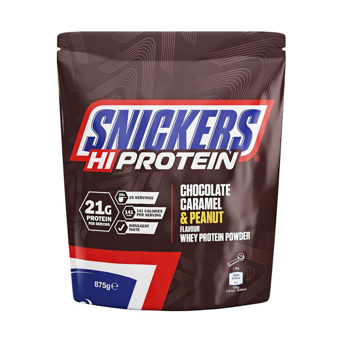 Snickers Chocolate, Caramel & Peanut Flavor Whey Protein Shake Powder 480g