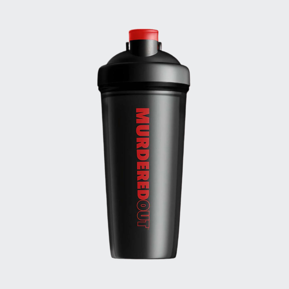 Murdered Out SmartShake Shaker Cup 600ml - Black & Red