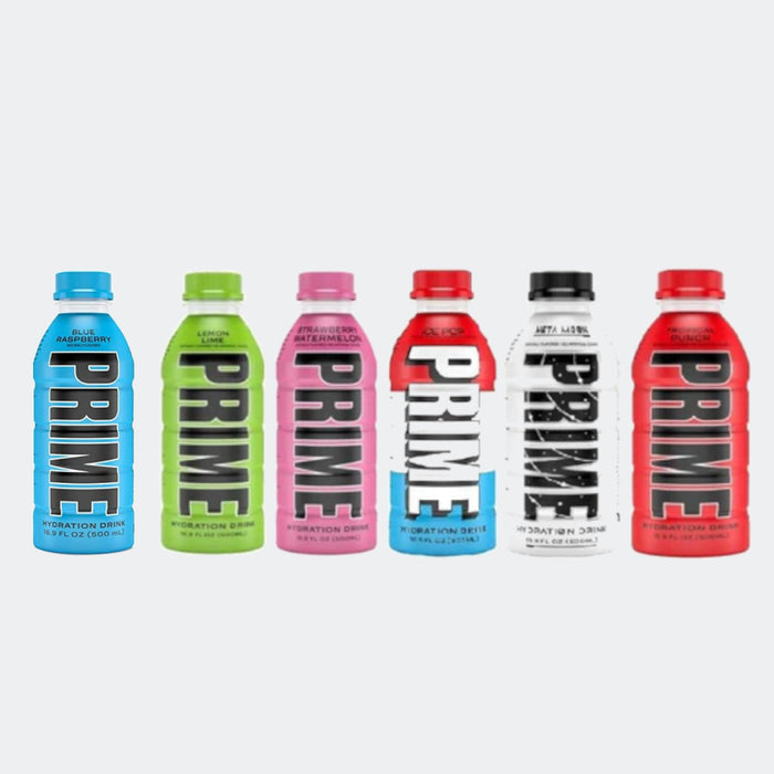 Prime Hydration Drink, 500ml, 6 Flavors Variety Pack