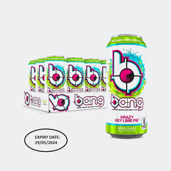 Bang Energy Drink - Pack of 12, 16 Fl oz, Contain Amino Acids, Creatine, Sugar Free, Carb Free