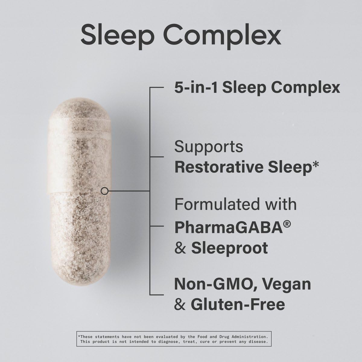 Sports Research Sleep Complex (Melatonin-Free) - 60 Veggie Capsules