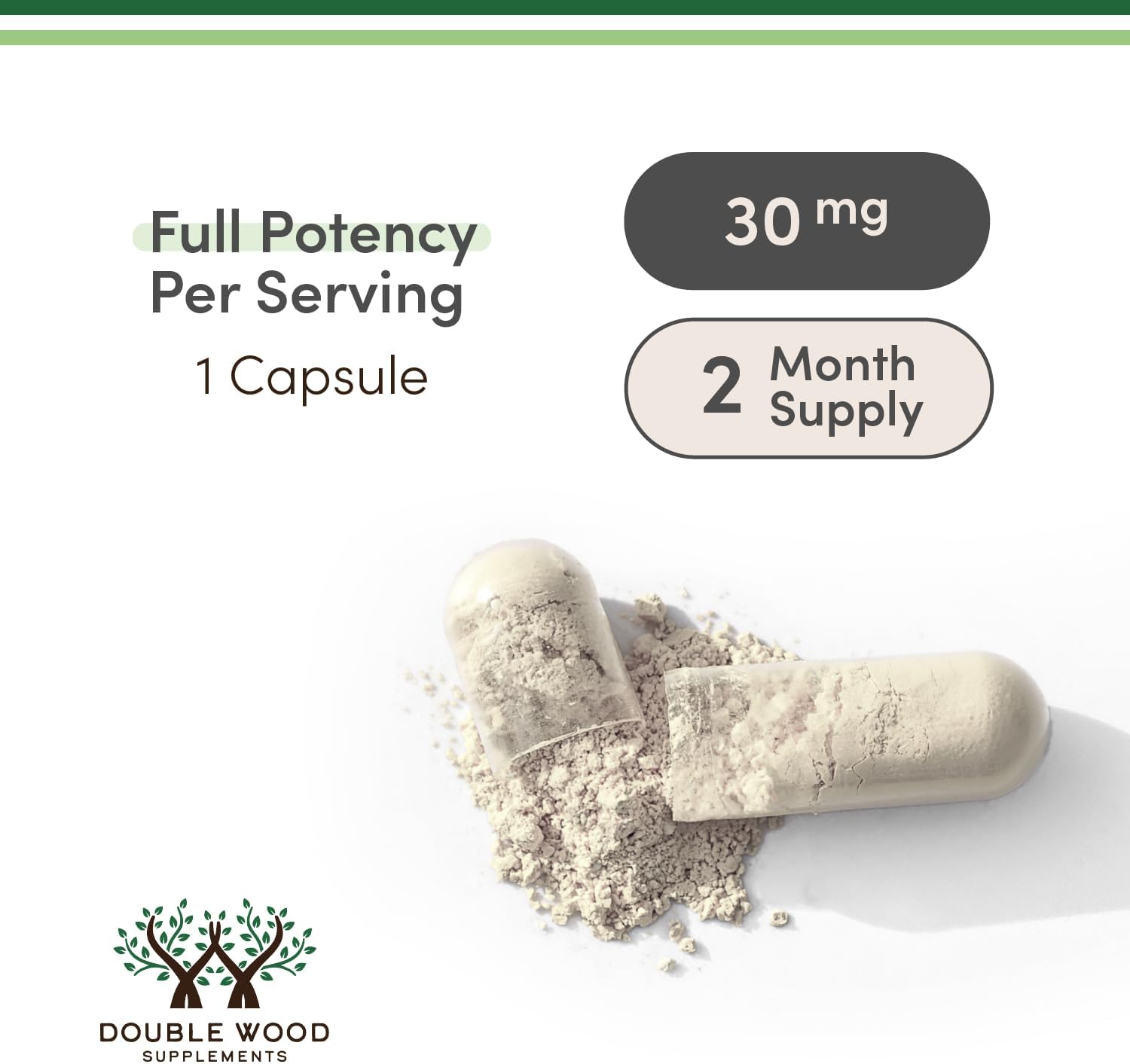 Double Wood Supplements L-Ergothioneine 30mg - 60 Capsules