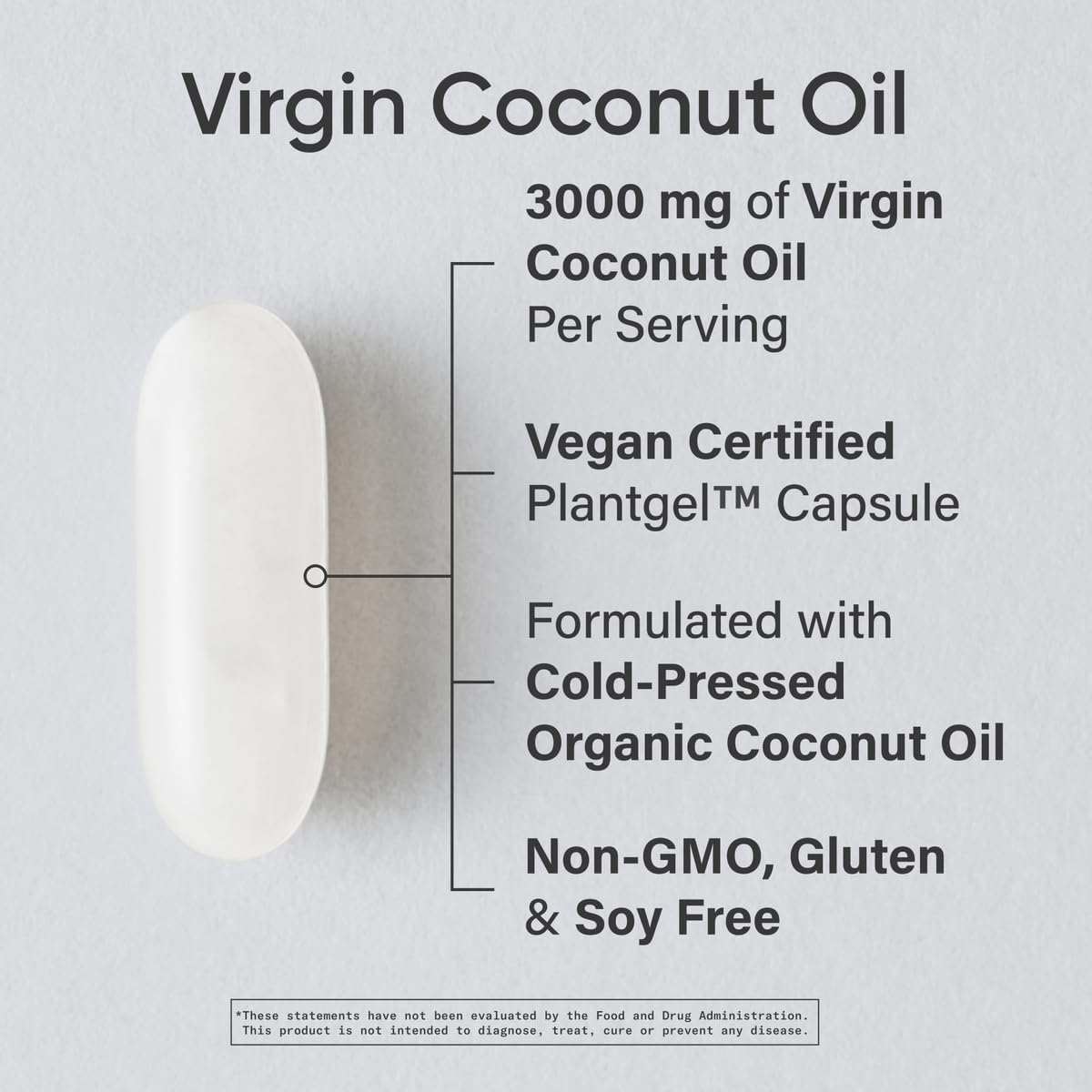 Sports Research Virgin Coconut Oil, 120 Veggie Softgels - Supports Healthy Weight Loss
