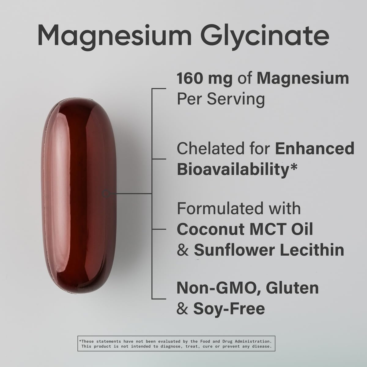 Sports Research Magnesium Glycinate - Suports Restful Sleep & Enzymatic Processes