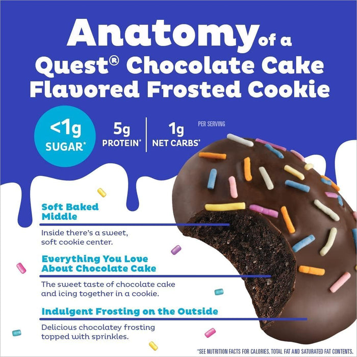 Quest Frosted Cookies 200g (Pack of 8)